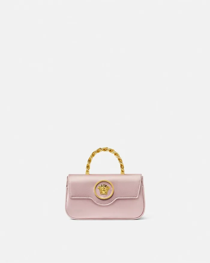 Versace La Medusa Women La Medusa Satin Mini Bag Light Pink