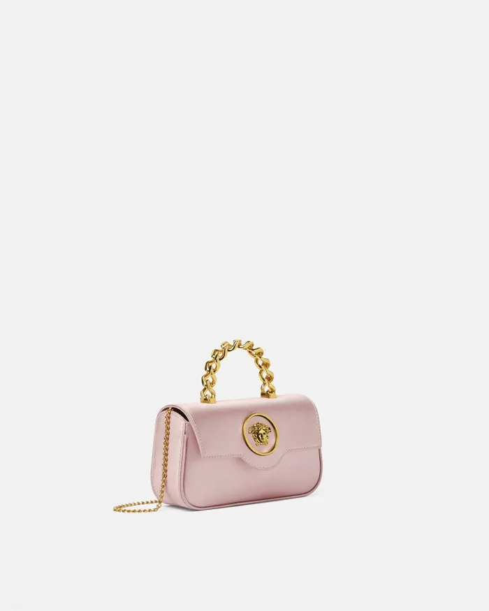 Versace La Medusa Women La Medusa Satin Mini Bag Light Pink