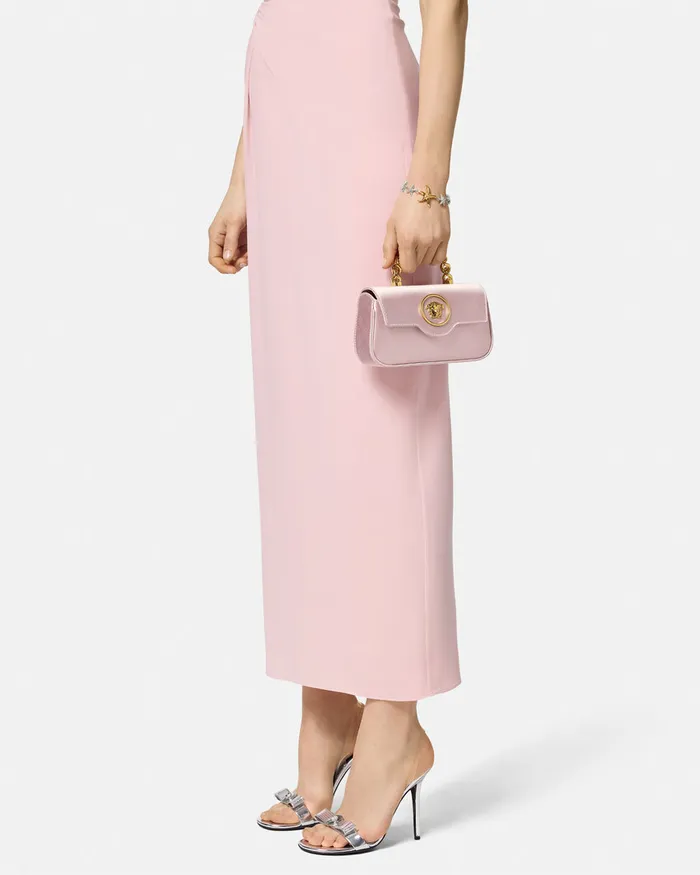 Versace La Medusa Women La Medusa Satin Mini Bag Light Pink