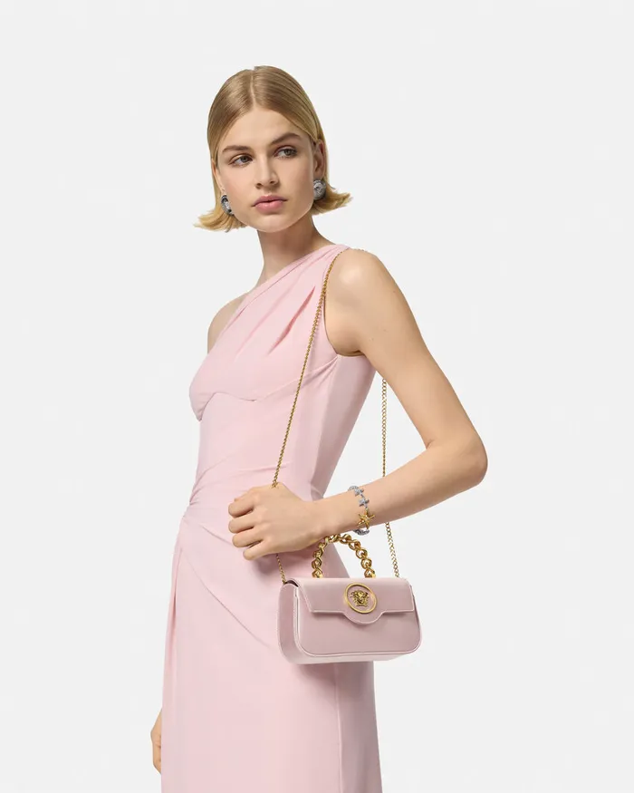 Versace La Medusa Women La Medusa Satin Mini Bag Light Pink