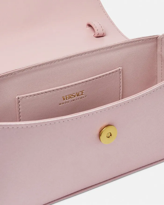 Versace La Medusa Women La Medusa Satin Mini Bag Light Pink