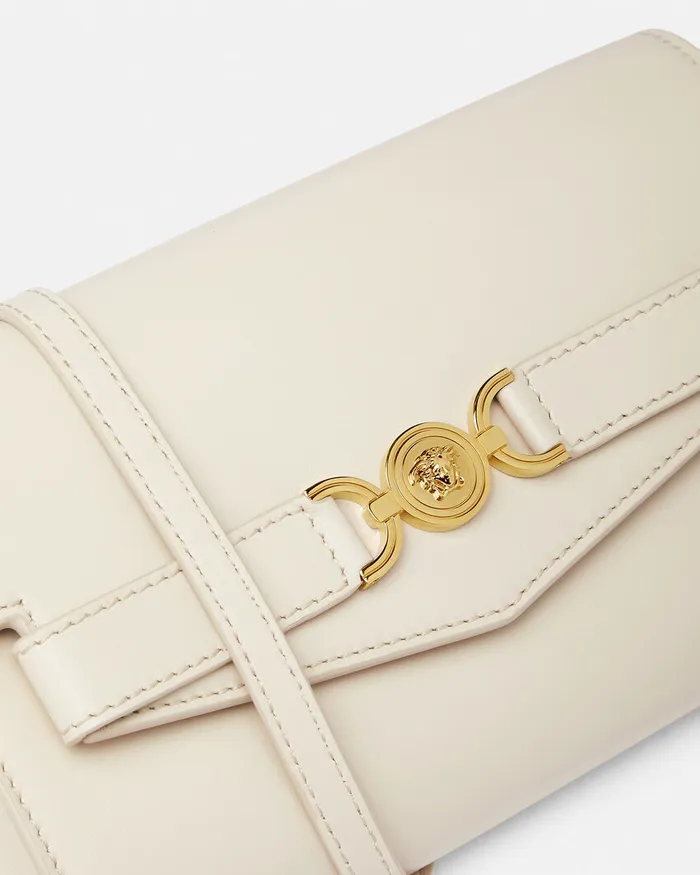 Versace Mini Bags and Clutches Women Medusa 03995 Crossbody Bag Beige