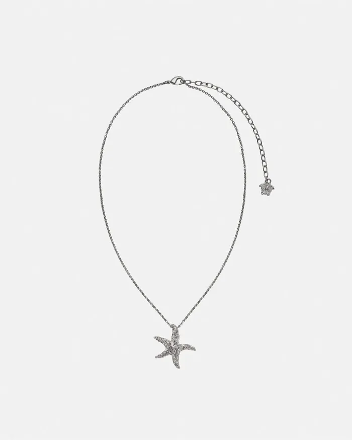 Versace Necklaces MenWomen Barocco Sea Necklace Silver