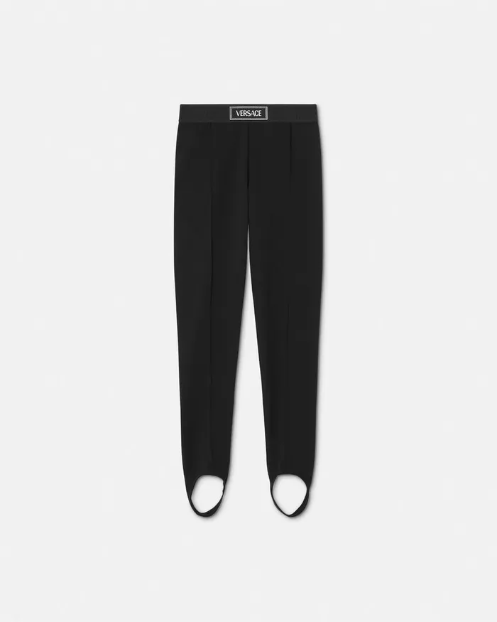 Versace Pants and Skirts Kids 90s Vintage Logo Leggings Black