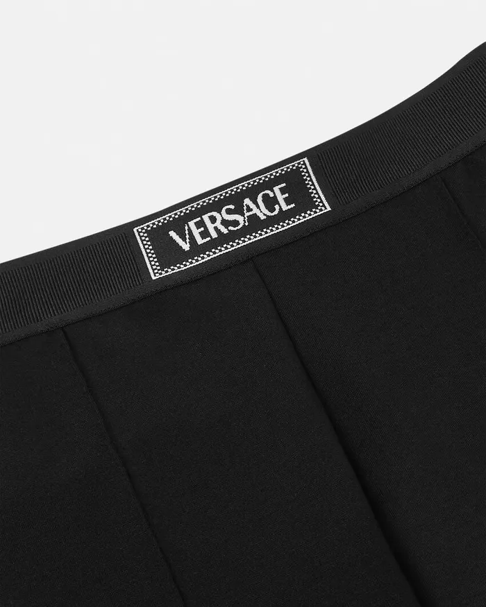 Versace Pants and Skirts Kids 90s Vintage Logo Leggings Black