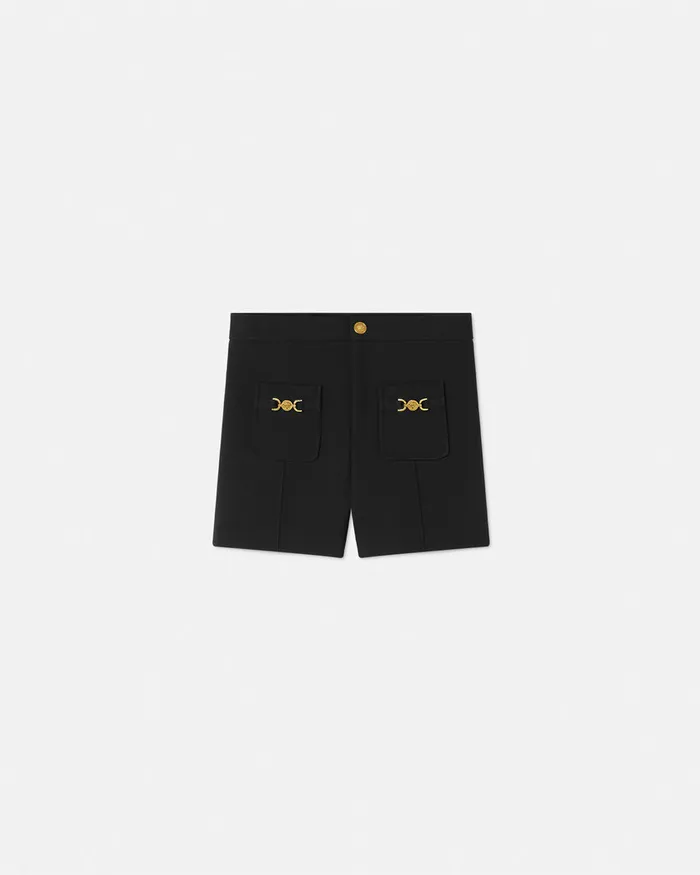 Versace Pants and Skirts Kids Medusa 03995 Shorts Black