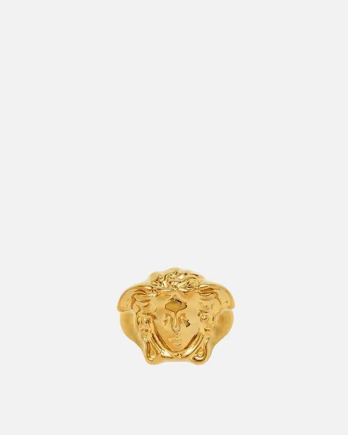 Versace Rings WomenMen La Medusa Ring Light Gold