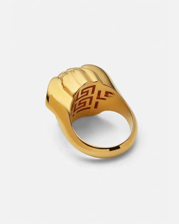 Versace Rings WomenMen La Medusa Ring Light Gold