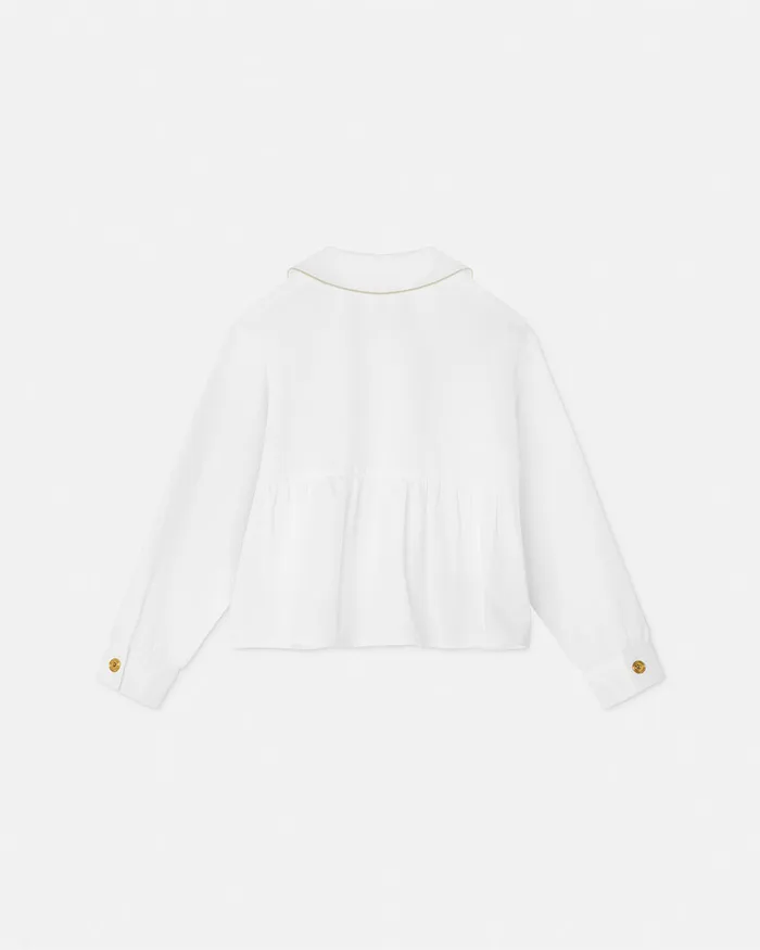 Versace Shirts and Tshirts Kids Flared Shirt Whiteprint