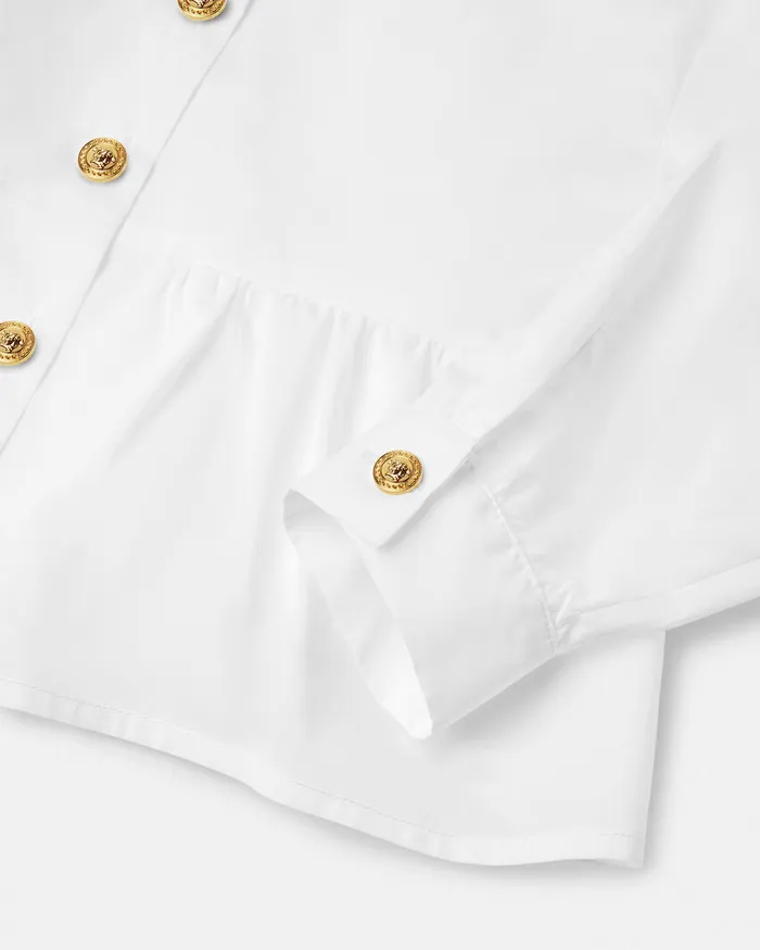 Versace Shirts and Tshirts Kids Flared Shirt Whiteprint