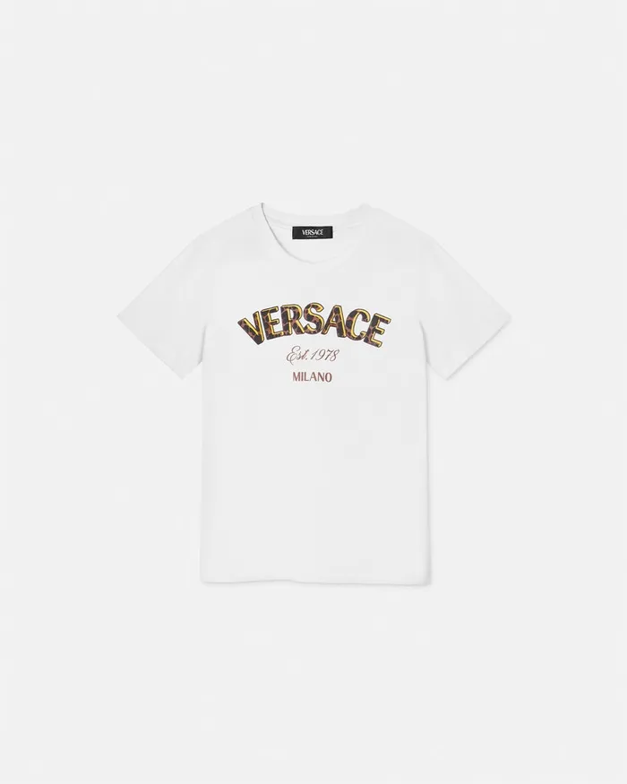 Versace Shirts and Tshirts Kids Wild Stamp TShirt White