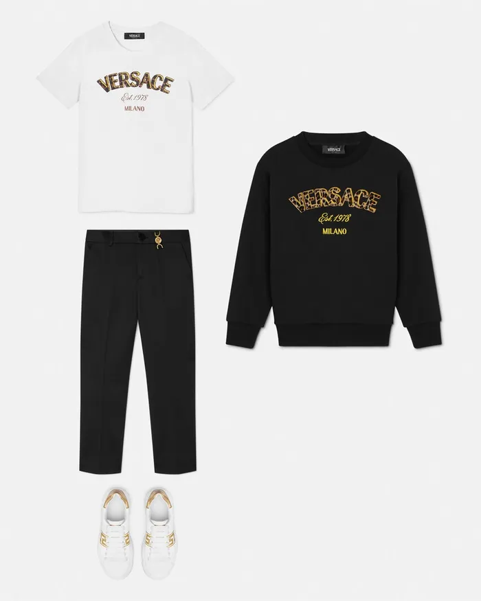 Versace Shirts and Tshirts Kids Wild Stamp TShirt White