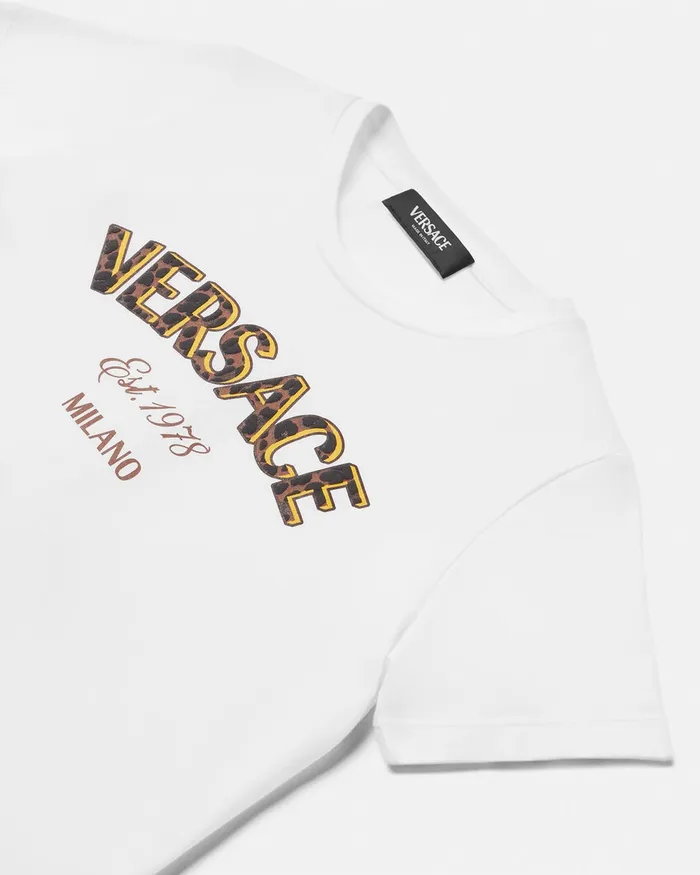 Versace Shirts and Tshirts Kids Wild Stamp TShirt White