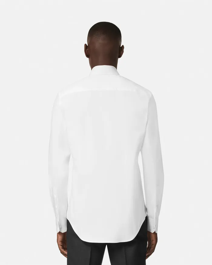 Versace Shirts Men Barocco Formal Shirt White