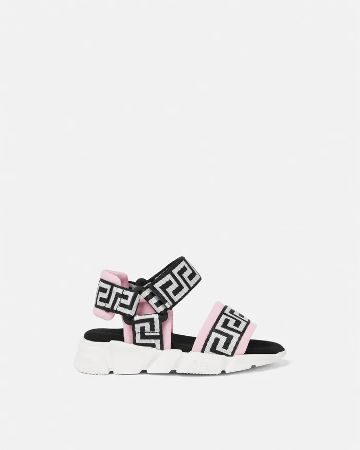 Versace Shoes Kids Greca Baby Sandals Blackpink