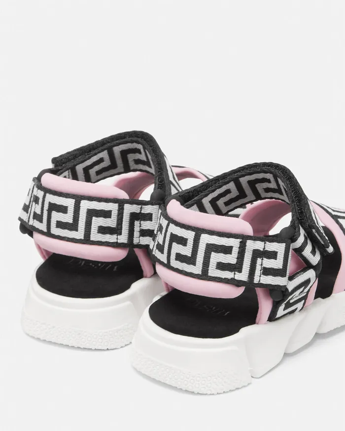 Versace Shoes Kids Greca Baby Sandals Blackpink