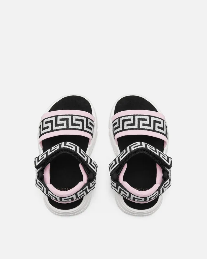 Versace Shoes Kids Greca Baby Sandals Blackpink