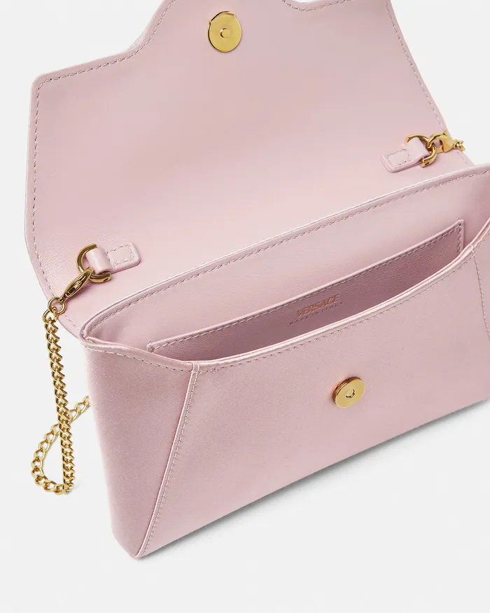 Versace Shoulder and Crossbody Women La Medusa Envelope Clutch Light Pink