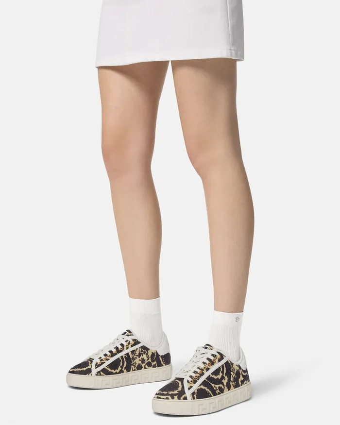 Versace Sneakers Women Barocco Greca Sneakers Blackprint