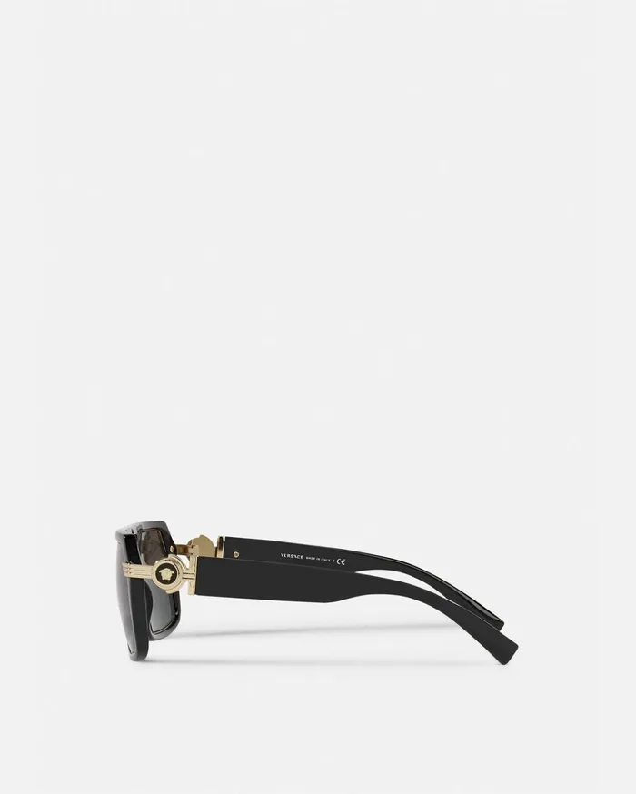 Versace Sunglasses Men Vintage Icon Pilot Sunglasses Blackgold