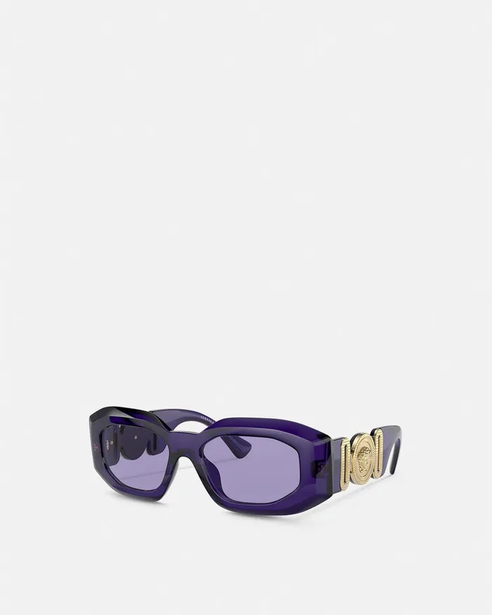 Versace Sunglasses WomenMen Maxi Medusa Biggie Sunglasses Purple