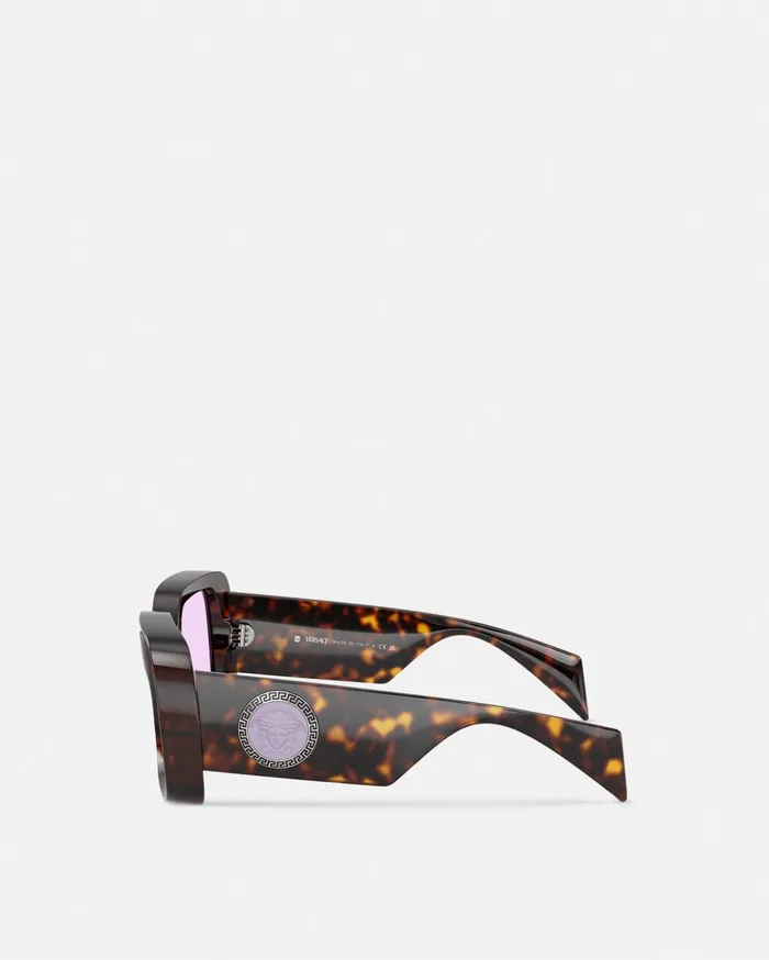 Versace Sunglasses WomenMen Medusa Medallion Sunglasses Havana