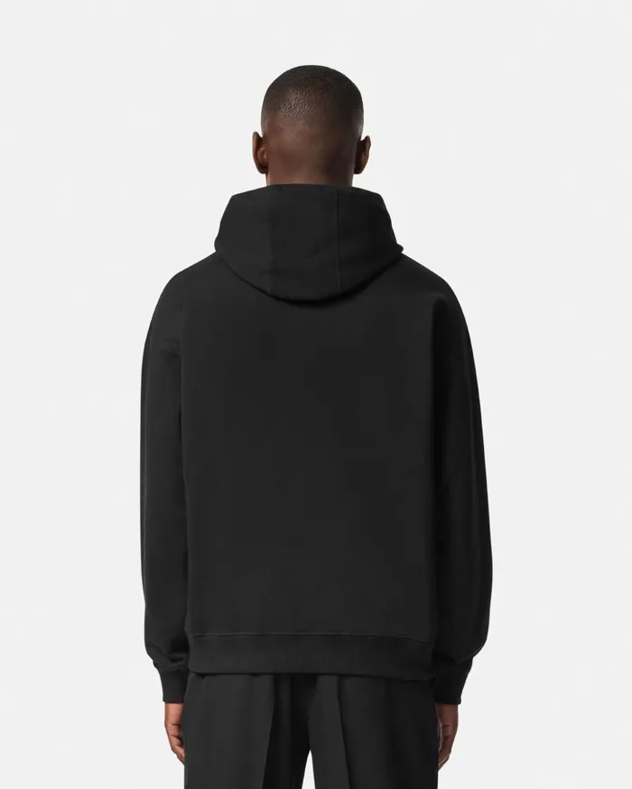Versace Sweatshirts Men La Medusa Hoodie Black