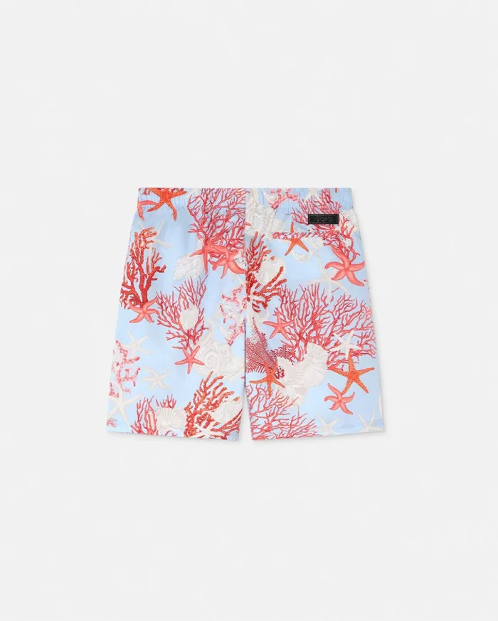 Versace Swimwear Men Barocco Sea Boardshorts Blueprint
