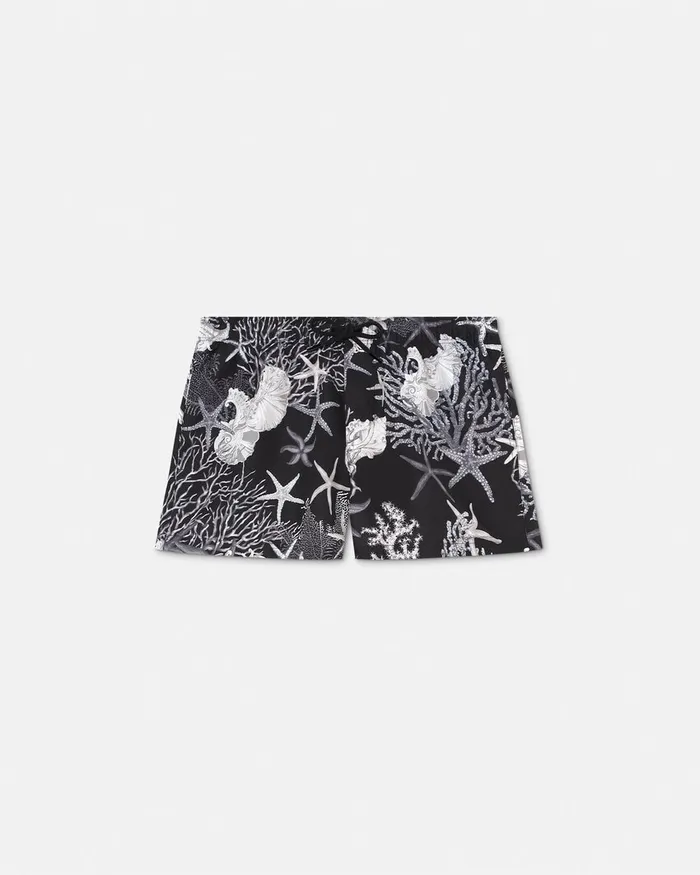Versace Swimwear Men Barocco Sea Swim Shorts Blackprint
