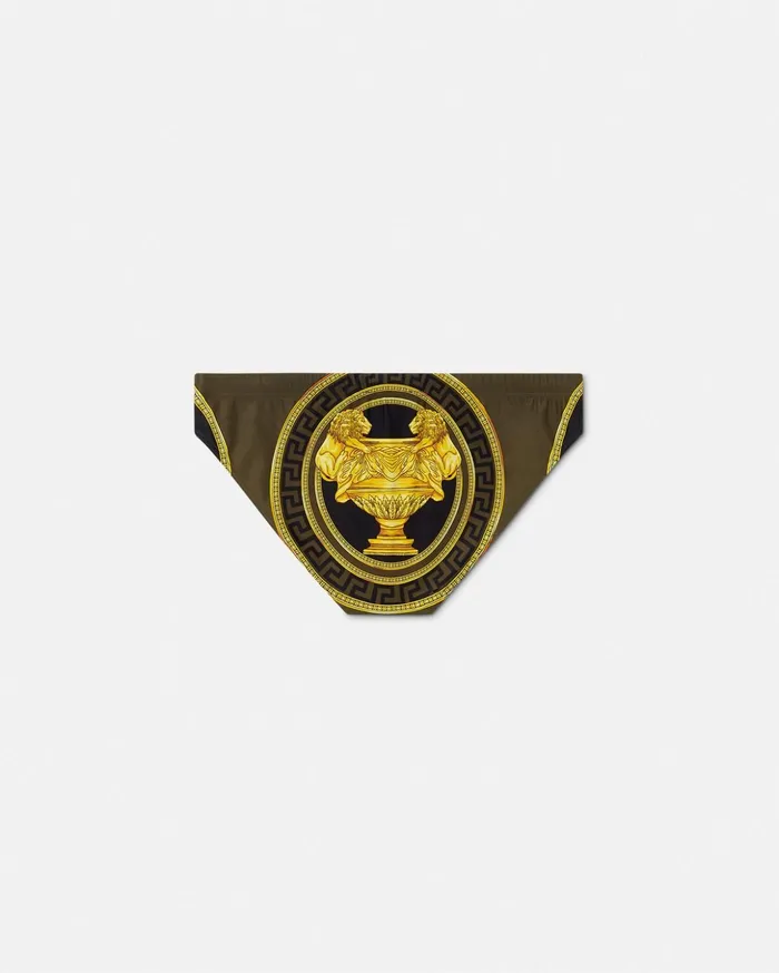 Versace Swimwear Men La Coupe Des Dieux Swim Briefs Black