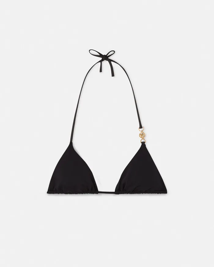 Versace Swimwear Women Medusa 03995 Bikini Top Black