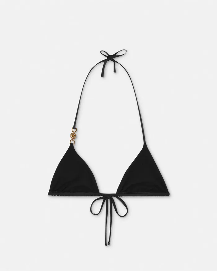 Versace Swimwear Women Medusa 03995 Bikini Top Black