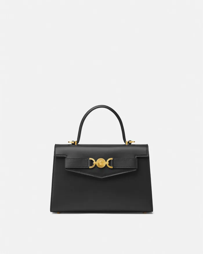 Versace Top Handle Women Medusa 03995 Handbag Blackgold