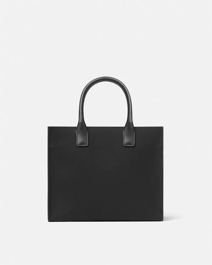 Versace Totes Women La Medusa Canvas Small Tote Bag Blackgold