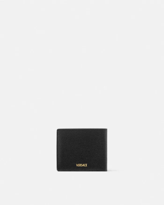 Versace Wallets Men Medusa Biggie Bifold Wallet Blackgold