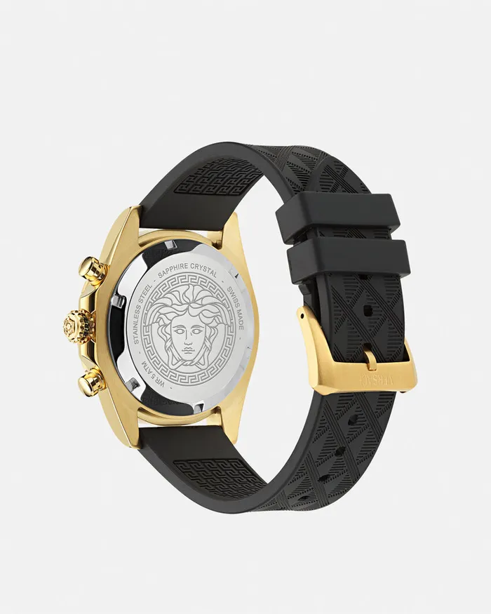 Versace Watches Men Chrono X Watch Blackgold