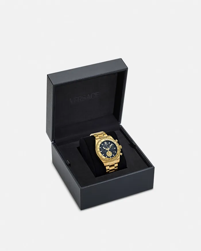 Versace Watches Men Chrono X Watch Gold
