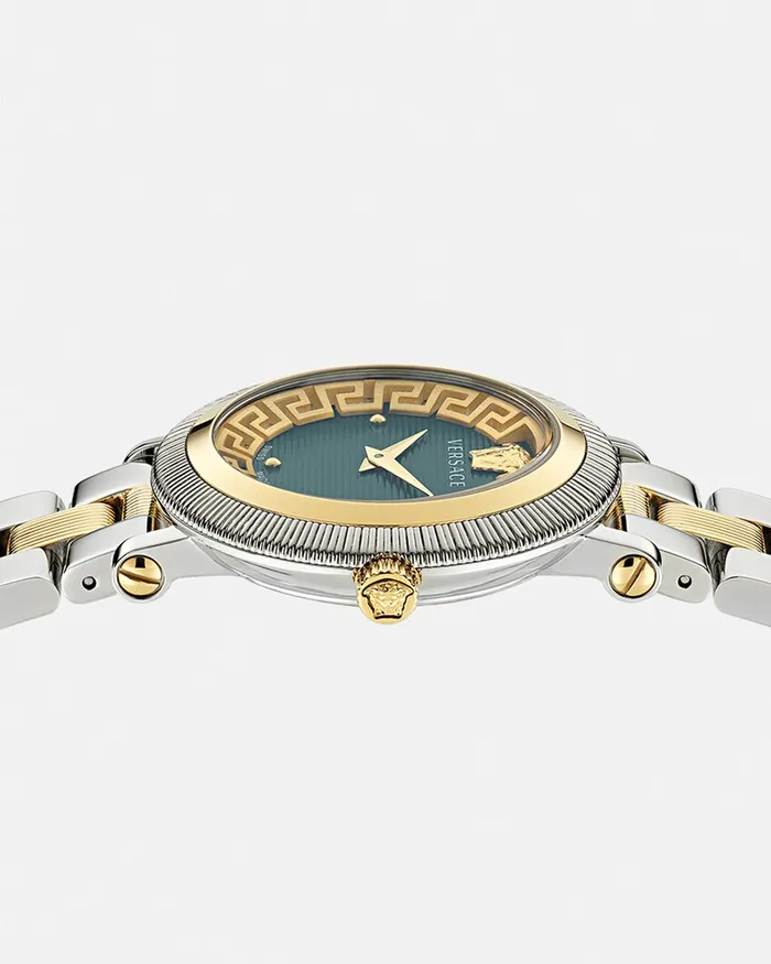 Versace Watches Women Greca Flourish Watch Silvergold