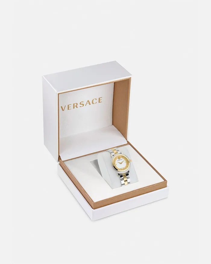 Versace Watches Women Greca Flourish Watch Silvergold