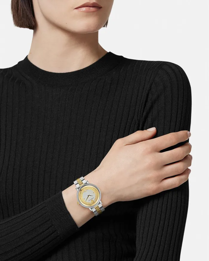 Versace Watches Women Greca Flourish Watch Silvergold