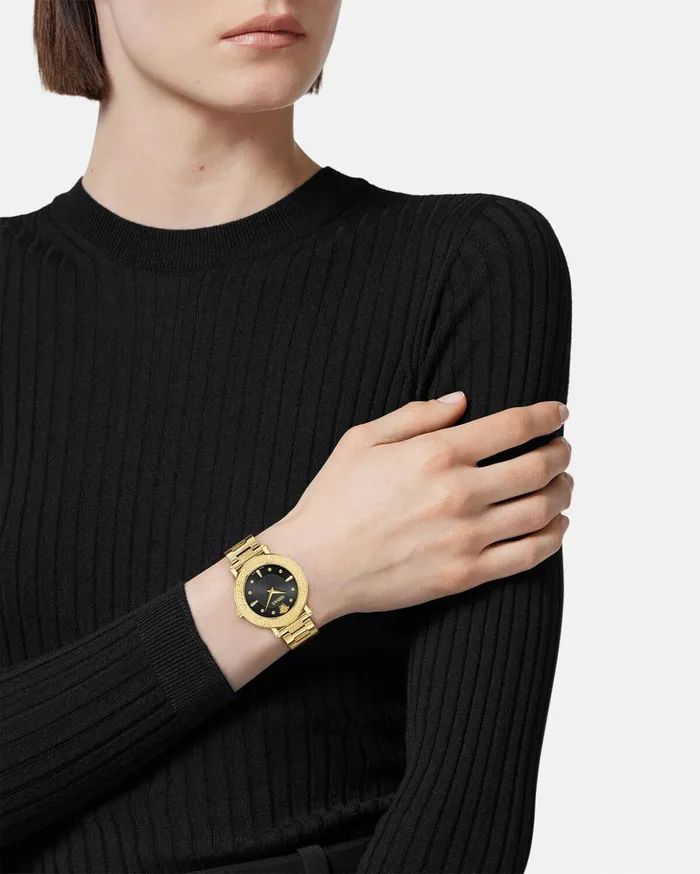 Versace Watches Women Greca Sphere Watch Gold