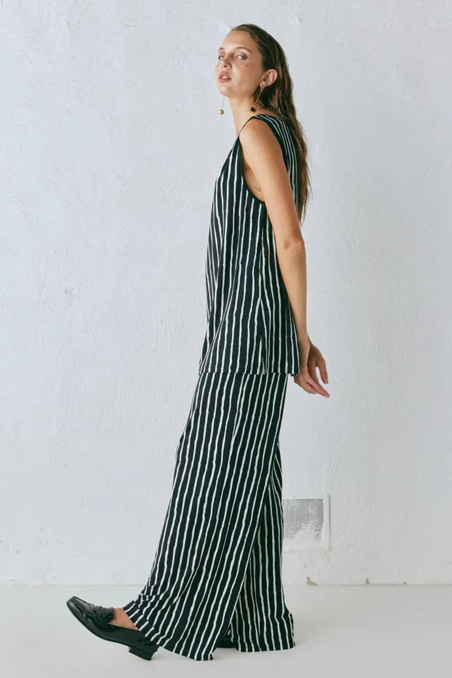 VRG GRL Aster Top Black Stripe Women Sets VRG GRL Aster Top Black Stripe Women Sets