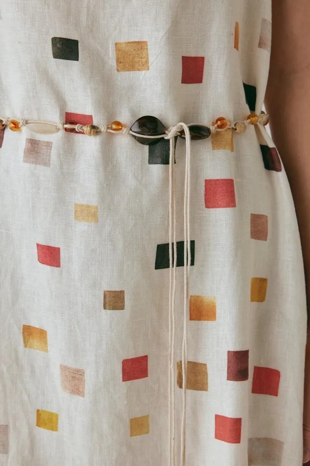 VRG GRL Elma Linen Midi Dress Tile Women MidiMaxi Dresses VRG GRL Elma Linen Midi Dress Tile Women MidiMaxi Dresses