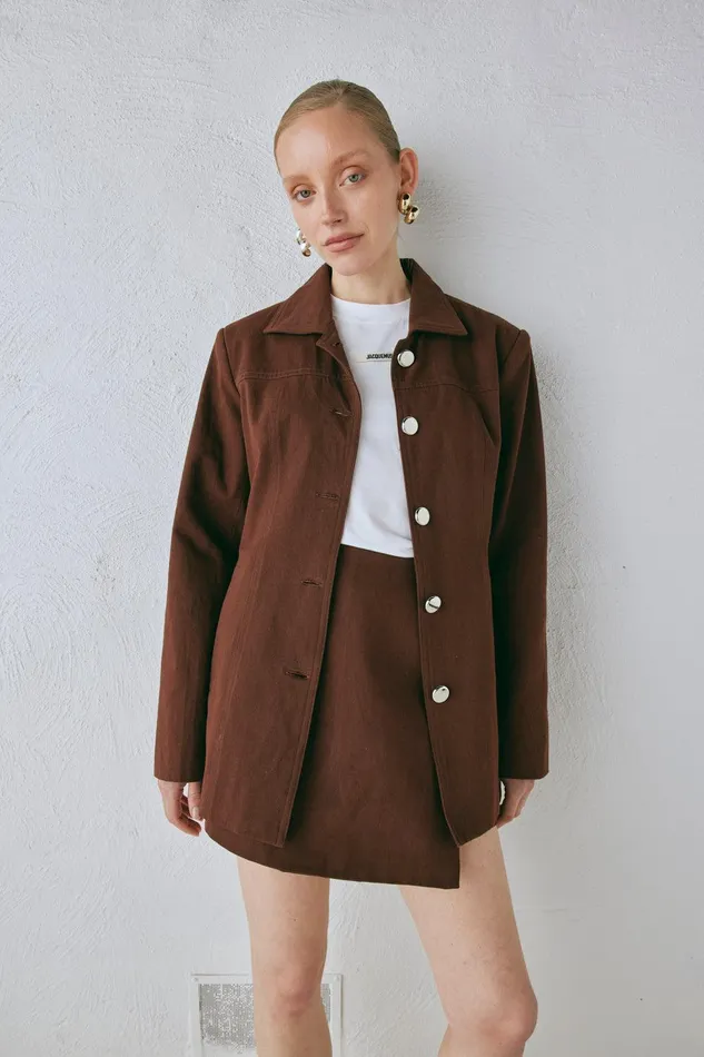 VRG GRL Esti Jacket Chocolate Women Sets