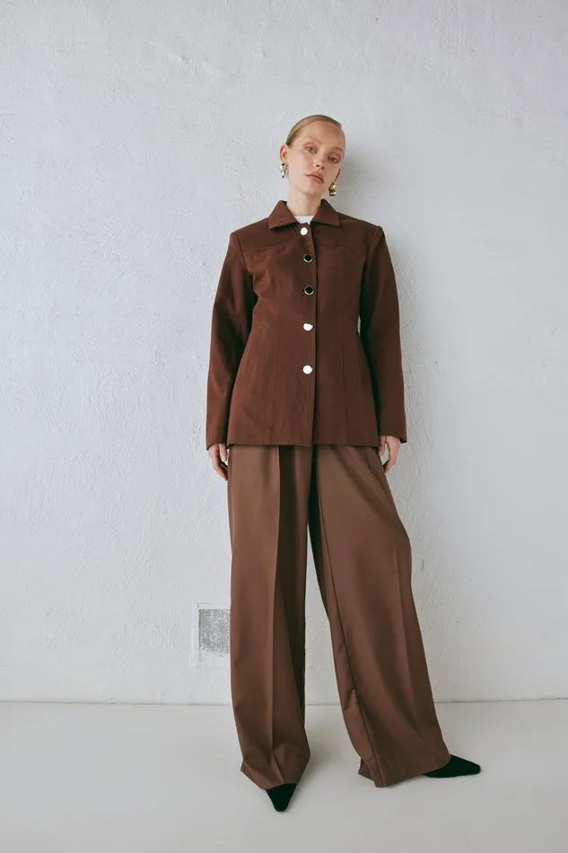 VRG GRL Esti Jacket Chocolate Women Sets