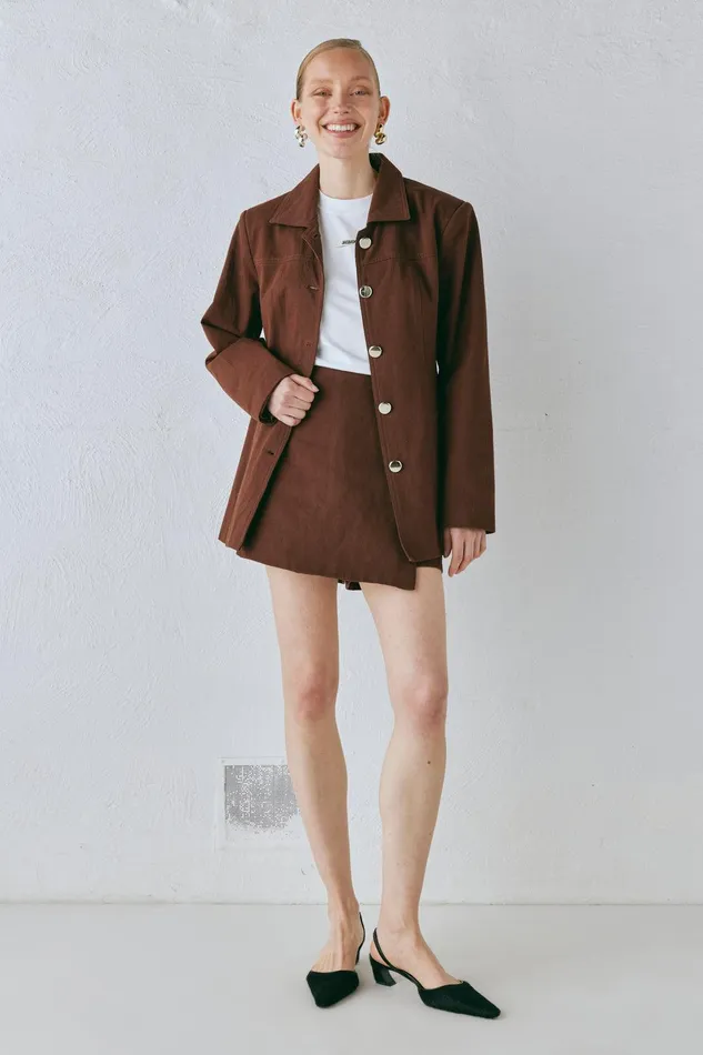 VRG GRL Esti Jacket Chocolate Women Sets