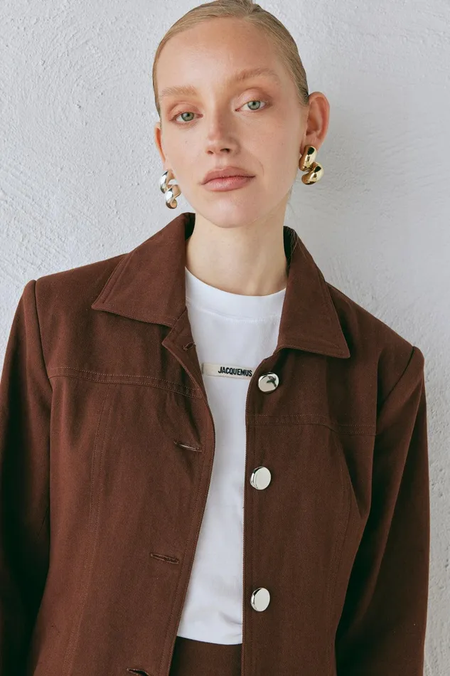 VRG GRL Esti Jacket Chocolate Women Sets
