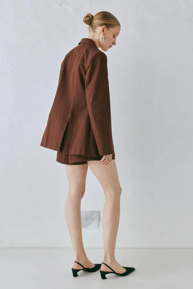 VRG GRL Esti Jacket Chocolate Women Sets