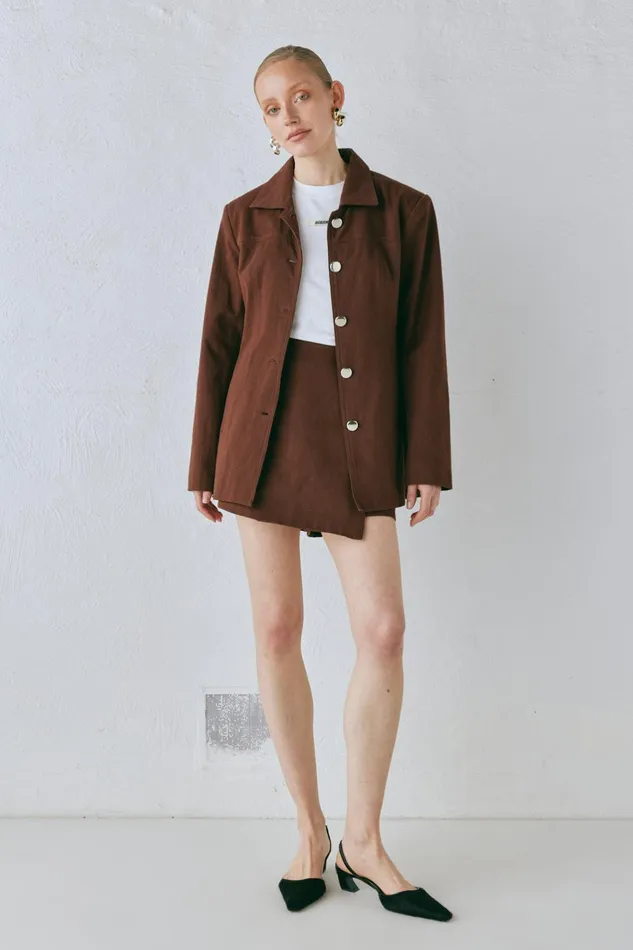 VRG GRL Esti Jacket Chocolate Women Sets
