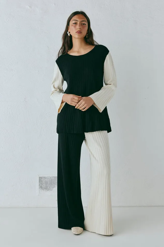 VRG GRL Jac Knit Pants Splice Women Pants VRG GRL Jac Knit Pants Splice Women Pants